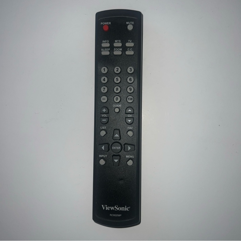 Viewsonic RC00272P TV Remote Control, Black -OEM Original preowned tested works